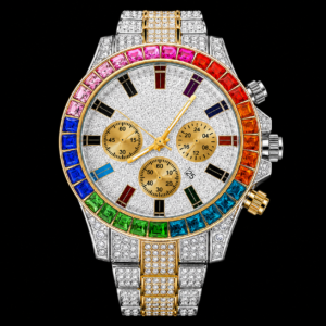 Rainbow Luxury Chronograph Watch